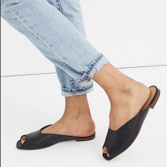 madewell erica peep toe mule